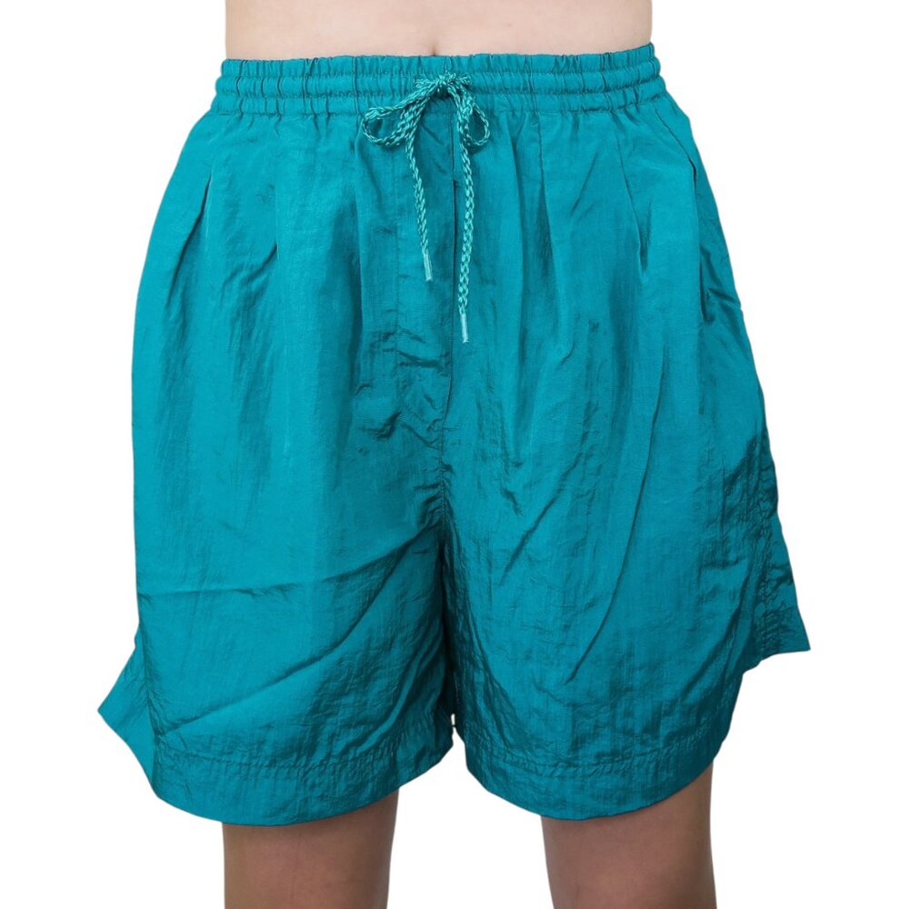 Vintage 90s Lavon Green Windbreaker Shorts